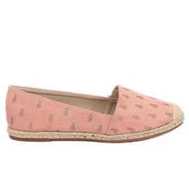 Espadriller med ananas rosa 68-82 Rosa