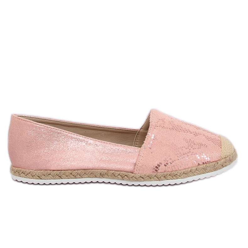 Espadrilles rosa ormskinn 68-64 Rosa