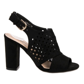 Seastar Openwork byggda sandaler svart