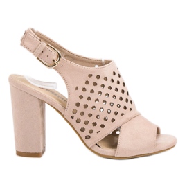 Seastar Openwork byggda sandaler rosa