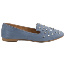 Blå herrar med prydnader