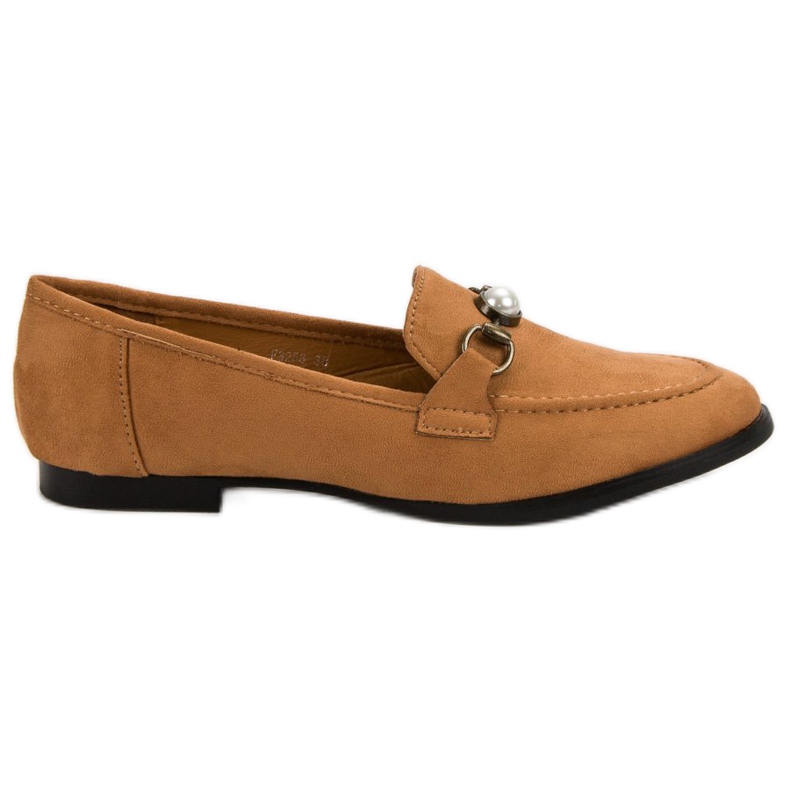 Kamel loafers brun