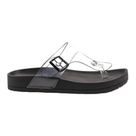 Seastar Transparenta flip-flops svart