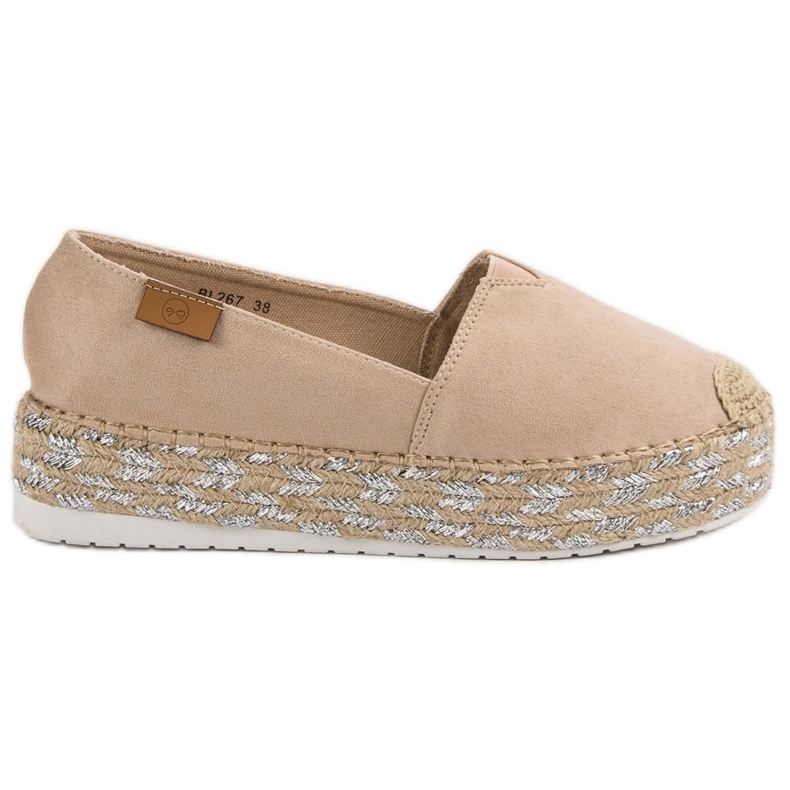 Forever Folie Beige Espadrilles på plattformen