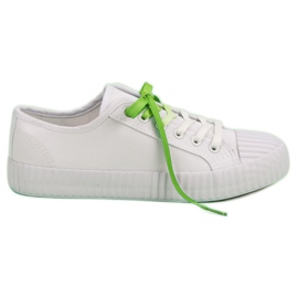 Yes Mile Trendiga vita sneakers