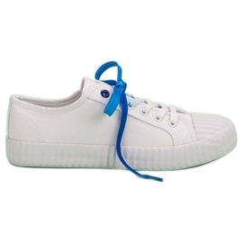 Yes Mile Trendiga vita sneakers