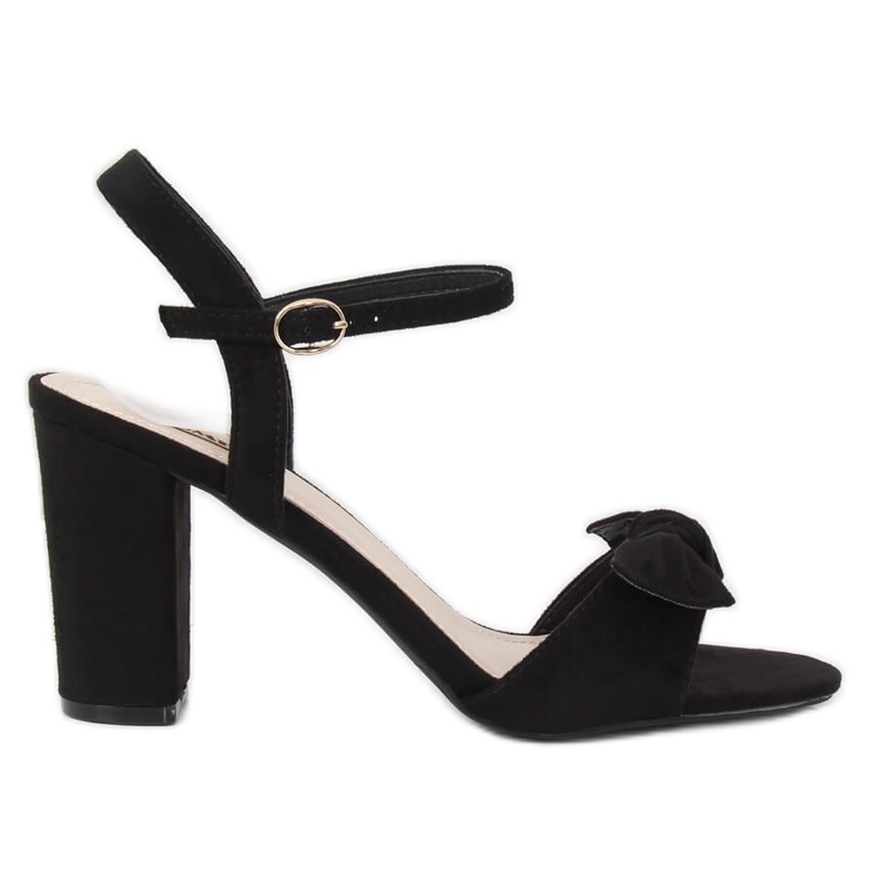 Svarta sandaler på stolpen GH1508 Svart