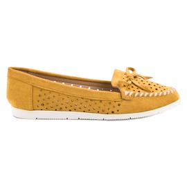 Seastar Senap Openwork Loafers gul