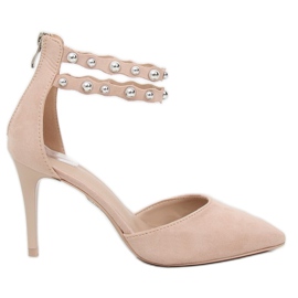 Beige dubbar med dubbar B-51 Beige