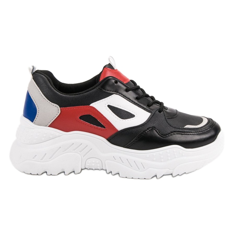 Sneakers på plattformen svart