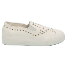 J. Star Slip On Sneakers With A Star vit