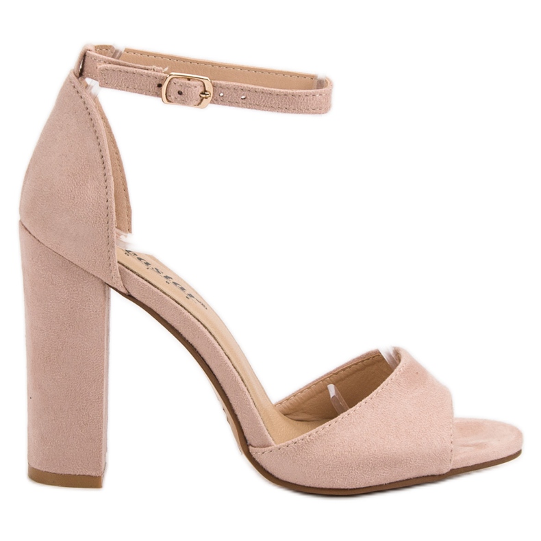 Seastar Sandaler i mocka på en bar rosa