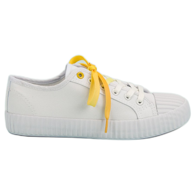 Yes Mile Trendiga vita sneakers