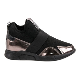 Wedge Slip-On Sneakers svart