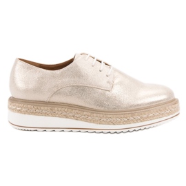 Clowse Golden Espadrilles gyllene
