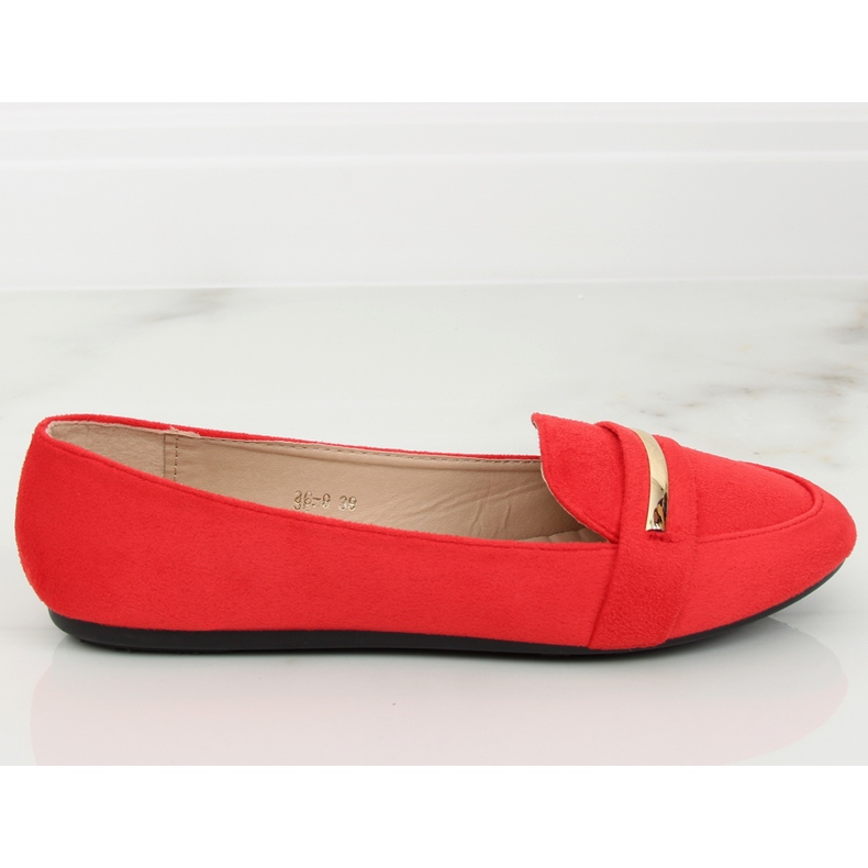Kvinnors loafers röd 3C-9 Red II-GAT