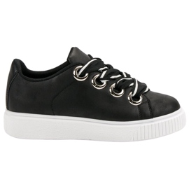 Sportskor med glitter svart