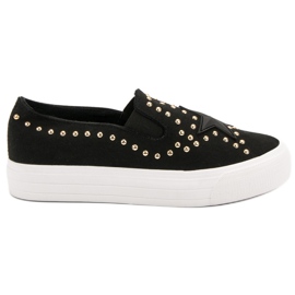 J. Star Slip On Sneakers With A Star svart