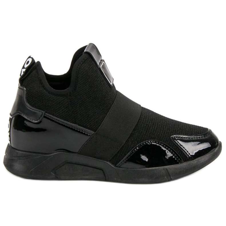 Wedge Slip-On Sneakers svart