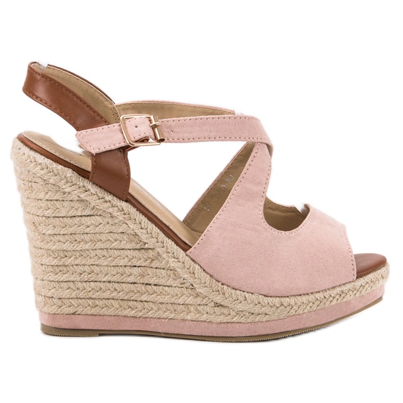 Laura Mode Sandaler med hög klack rosa