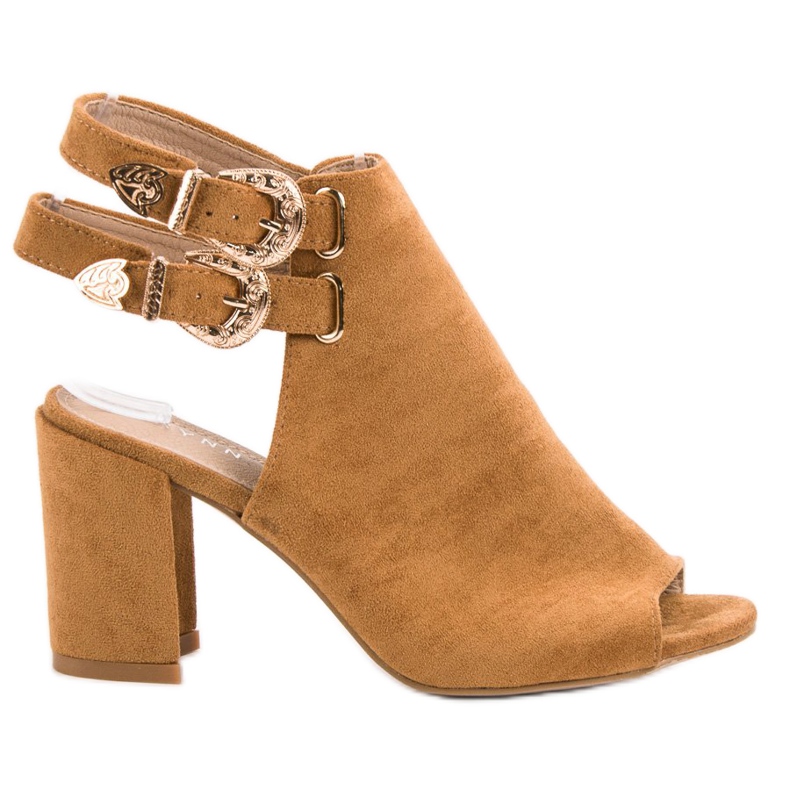 Erynn Eleganta byggda sandaler brun