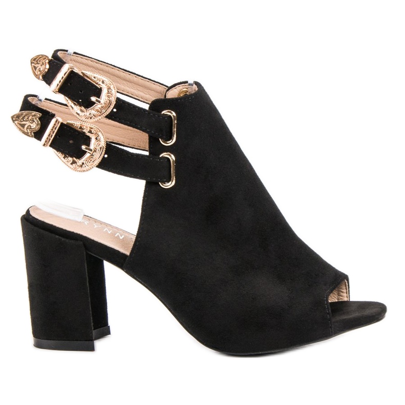 Erynn Eleganta byggda sandaler svart