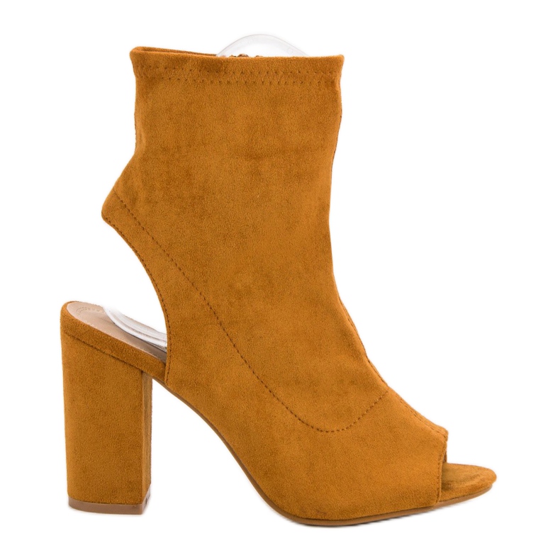 Nio Nio Senap stövlar med öppen tå gul