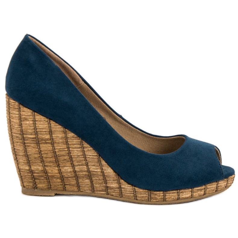Corina Navy Open Toe pumps blå