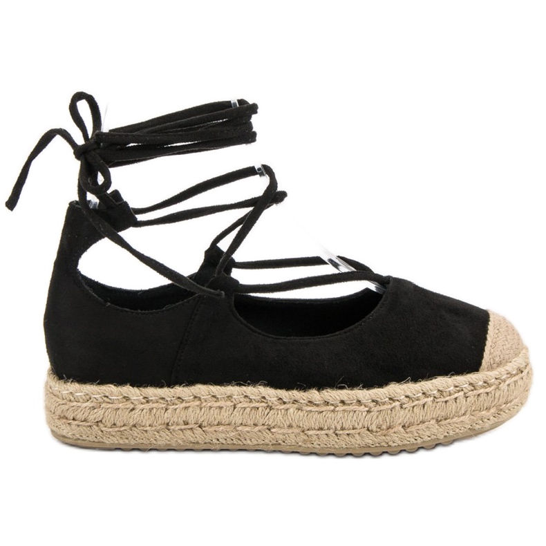Corina Svart knuten Espadrilles