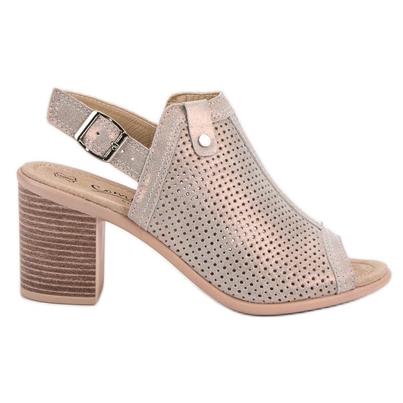 Filippo Läderklädda sandaler grå