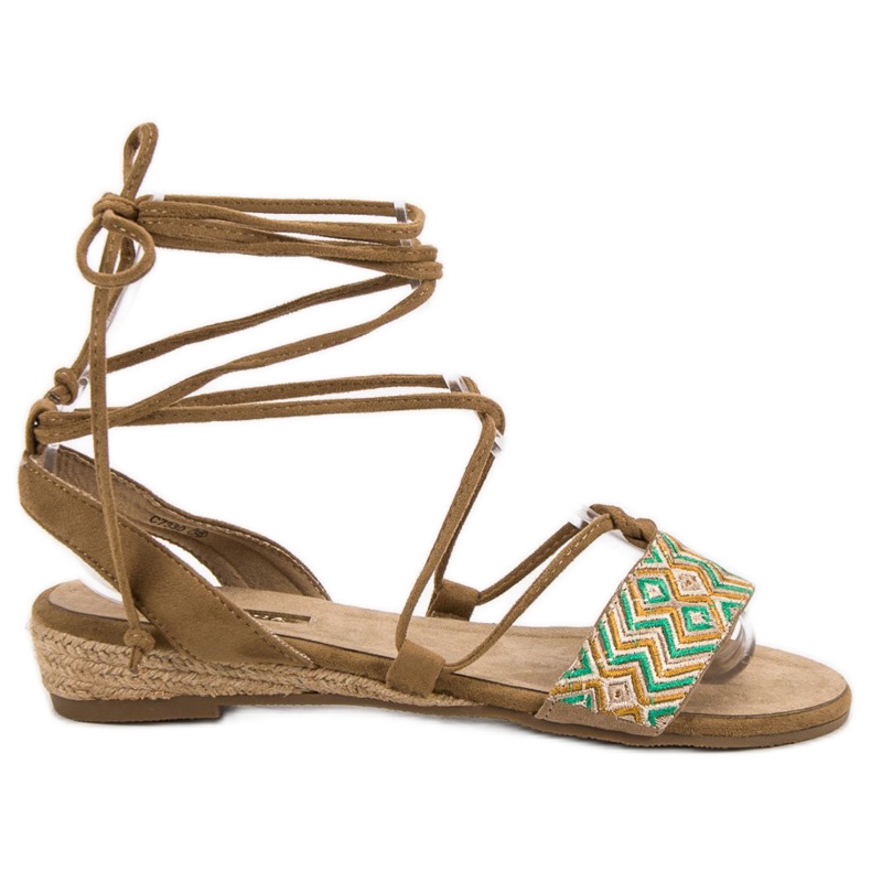 Corina Knutna sandaler brun