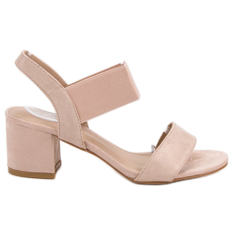 Sandaler med hög klack rosa