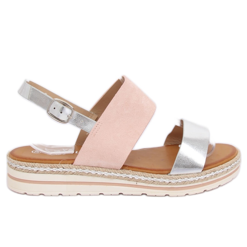 Rosa damsandaler F056 Rosa