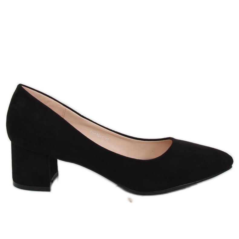 Black Pumps låga klackar svart G-136 Black