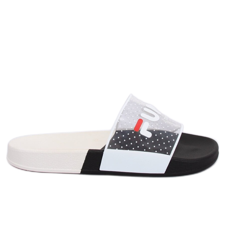 Svart Kvinnors svarta tofflor ZD807 Svart mångfärgad