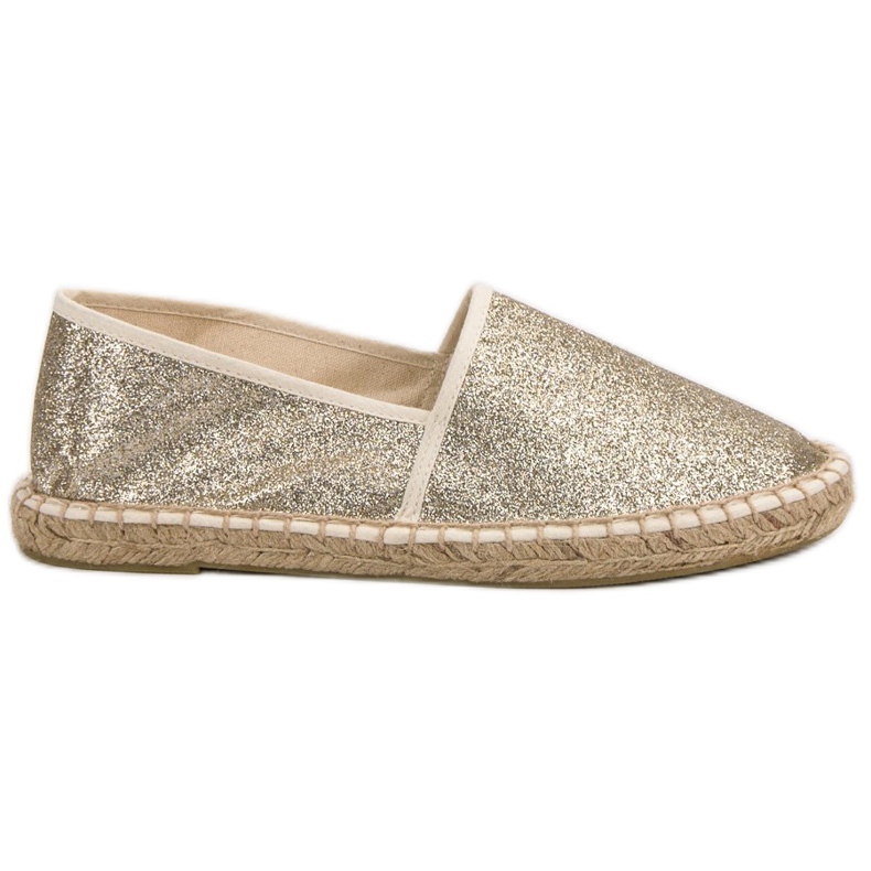 Cm Paris Glitter Golden Espadrilles gyllene