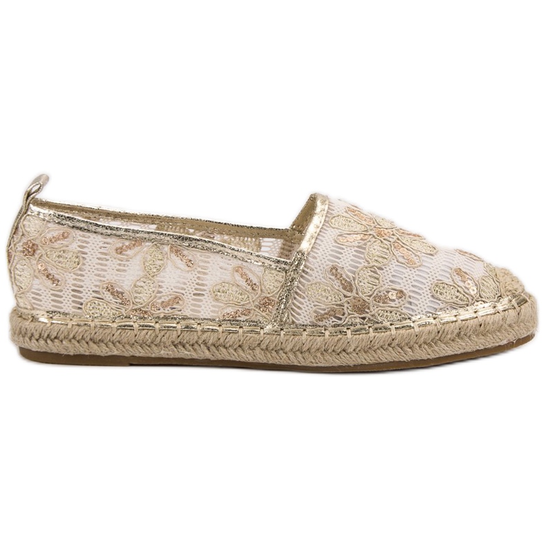 Lucky Shoes Lacy Espadrilles i blommor brun