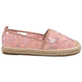 Lucky Shoes Rosa spets Espadrilles