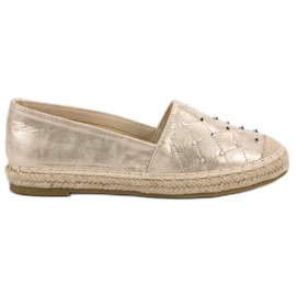Lucky Shoes Espadrilles med jetplan gul
