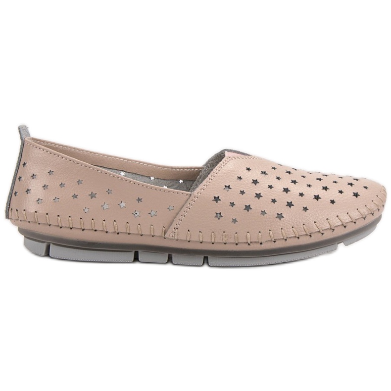 Kylie Läder Damskor beige