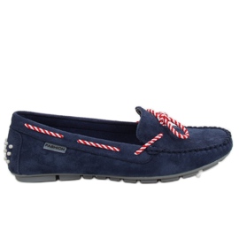 Marinblå loafers för kvinnor MH04 Navy