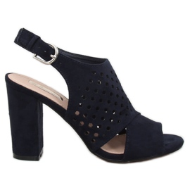 Marinblå öppnade sandaler WED557 Azul