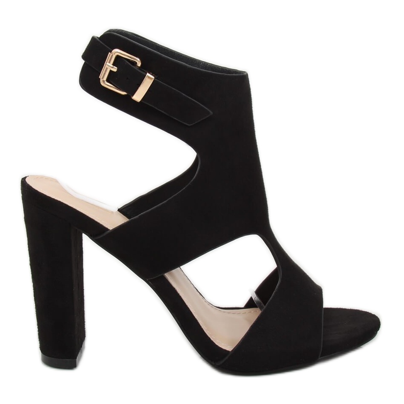 Svarta sandaler på stolpen J-8711 Svart