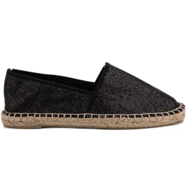 Cm Paris Glitter Svart Espadrilles