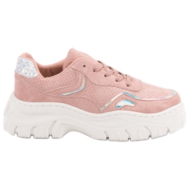Trendiga rosa sneakers