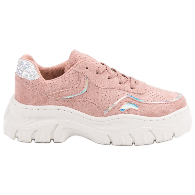 Trendiga rosa sneakers