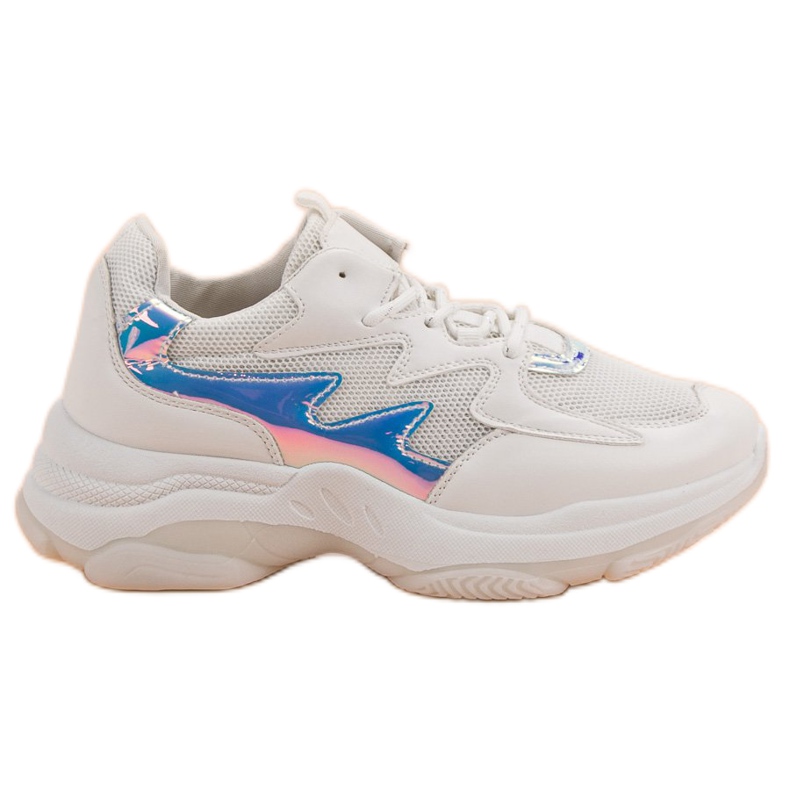 Kayla Vita sneakers med Holo -effekt