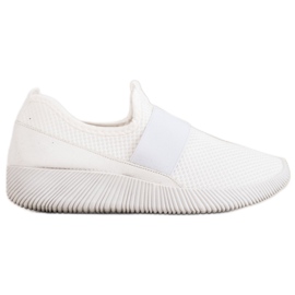 Slip-on sportskor vit