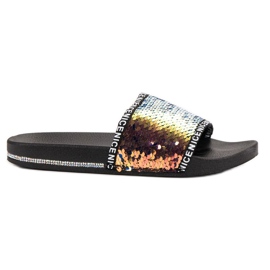 Seastar Paljett tofflor mångfärgad gul