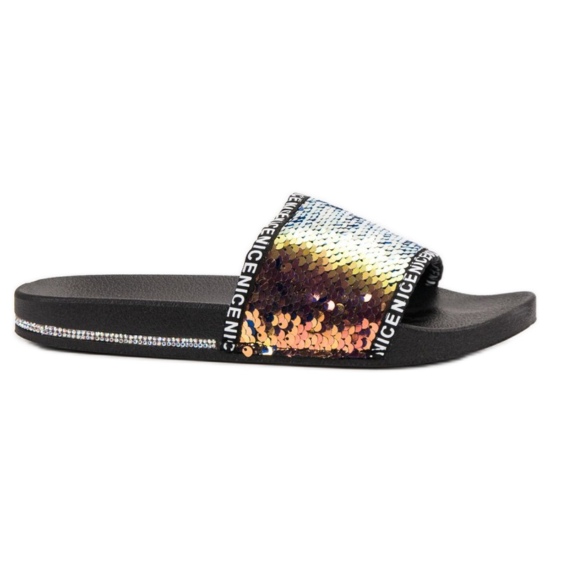 Seastar Paljett tofflor mångfärgad gul